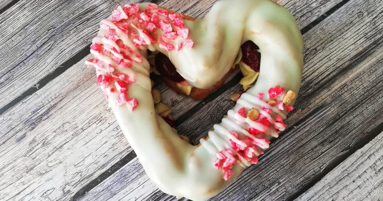 Heart-shaped choux for Valentine’s Day